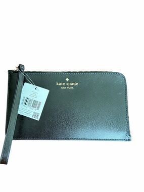 Kate  Spade New York NWT Black Leather Wristlet